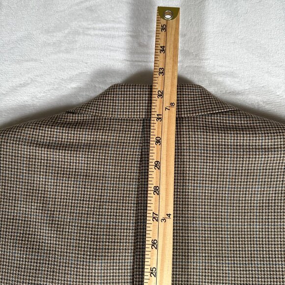 Lauren Ralph Lauren Blazer Men Size 42L Two Button Jacket Silk Wool Herringbone - Picture 6 of 9